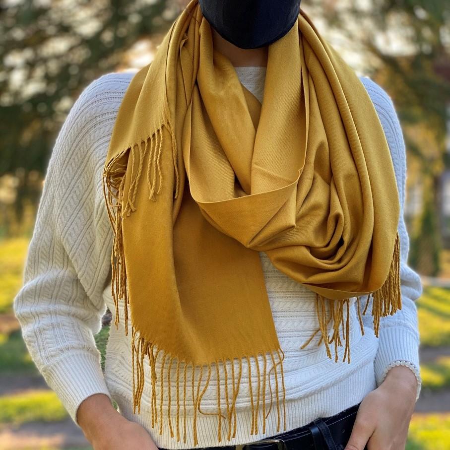 MOWEN Écharpe Cachemire Femme Extra Large 70x200 Cm - Châle Chaud Doux Couleurs Unies Automne Hiver